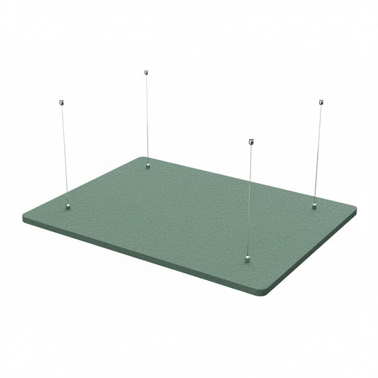 Suspended Ceiling Panels - Acoustic Felt RECTANGLE on white background DecorMania EU