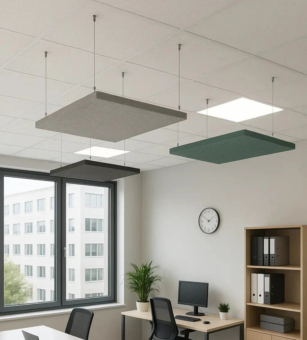 Suspended Ceiling Panels - Acoustic Felt RECTANGLE in office interior DecorMania EU