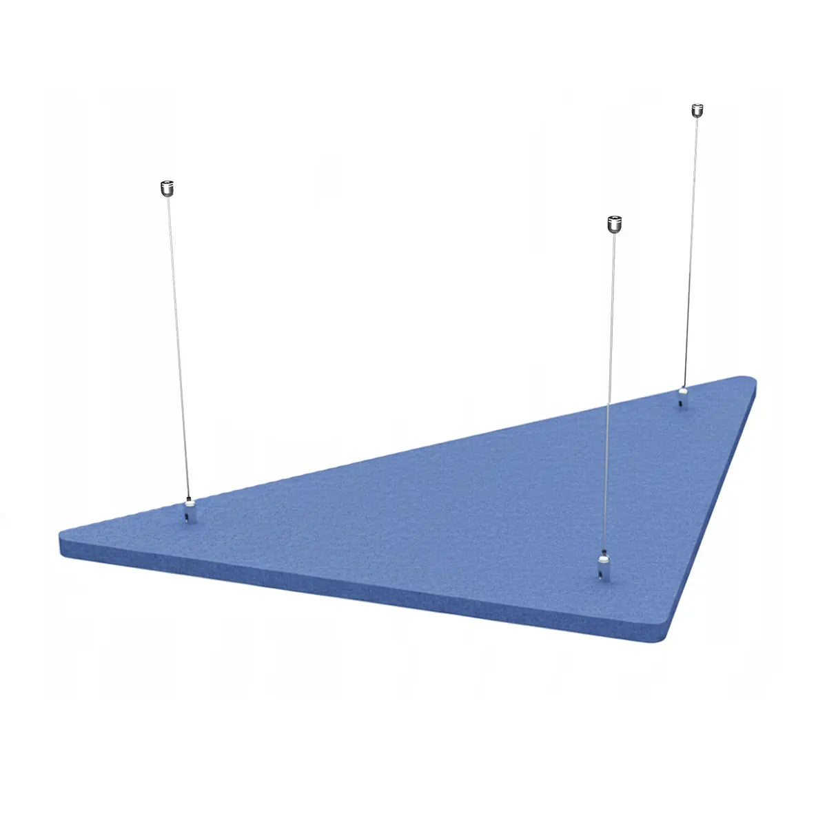 Suspended Ceiling Panels - Acoustic Felt TRIANGLE azure on white background Decormania EU
