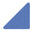 Suspended Ceiling Panels - Acoustic Felt TRIANGLE azure on white background Decormania EU