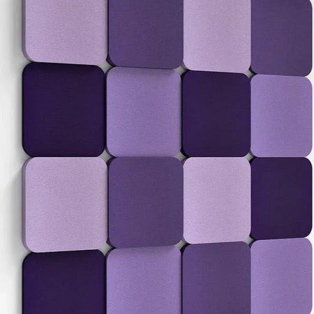 TELE L Soft Acoustic Wall Panel purple composition Decormania.eu