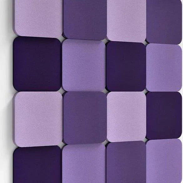 TELE L Soft Acoustic Wall Panel purple composition Decormania.eu