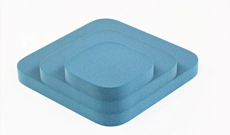 TELE L Soft Acoustic Wall Panel stack od 3 blue panels DecorMania.eu