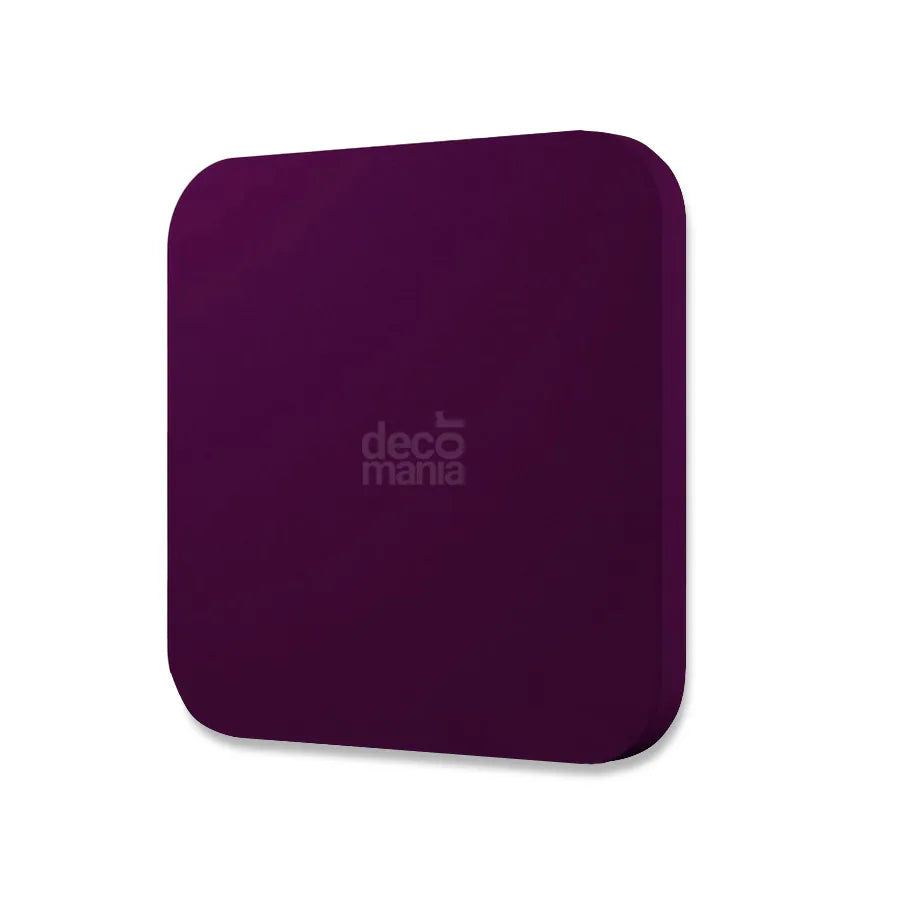 TELE L Soft Acoustic Wall Panel-Soft-Tele-L-plum-with-logo-DecorMania.eu