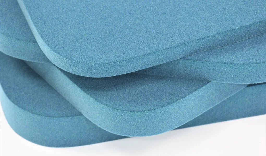 TELE M Soft Acoustic Wall Panel blue stack of panels DecorMania.eu