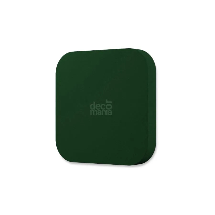 TELE M Soft Acoustic Wall Panel-Soft-tele-M-bottle-green-with-logo-DecorMania.eu