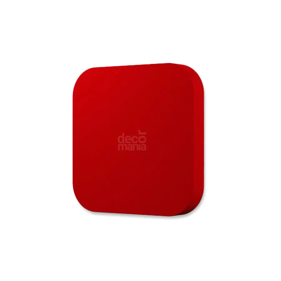 TELE M Soft Acoustic Wall Panel-Soft-tele-M-crimson-with-logo-DecorMania.eu