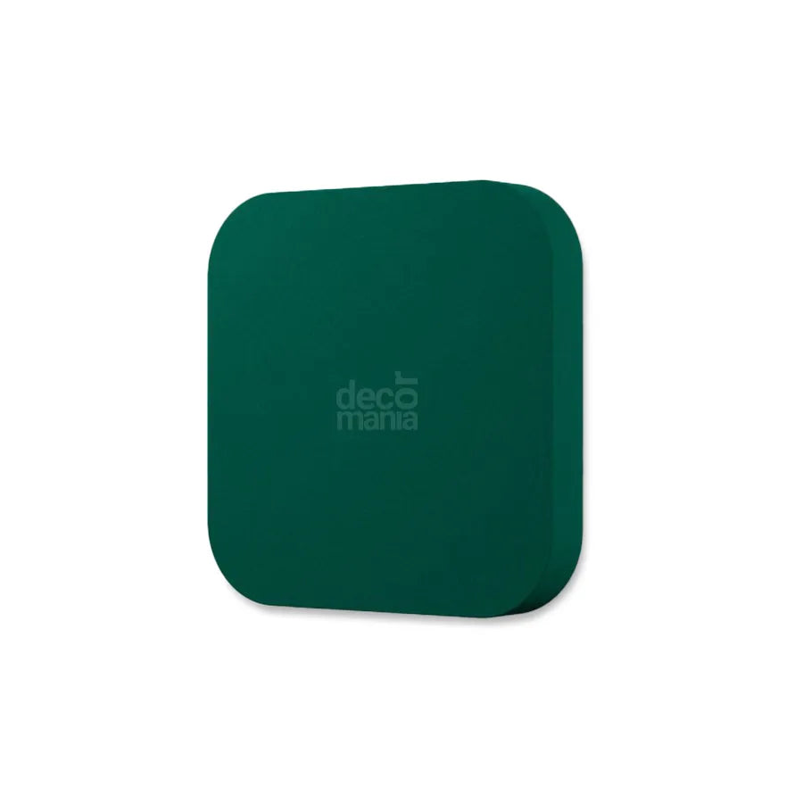 TELE M Soft Acoustic Wall Panel-Soft-tele-M-emerald-with-logo-DecorMania.eu