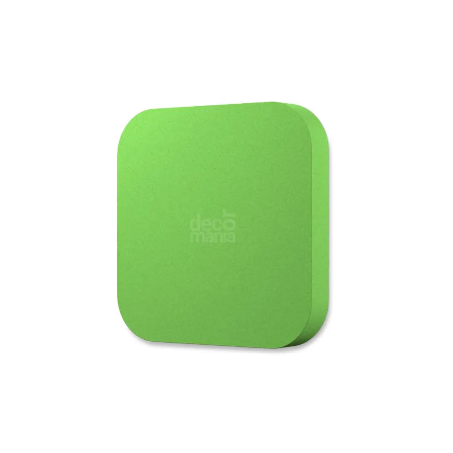 TELE M Soft Acoustic Wall Panel-Soft-tele-M-green-apple-with-logo-DecorMania.eu