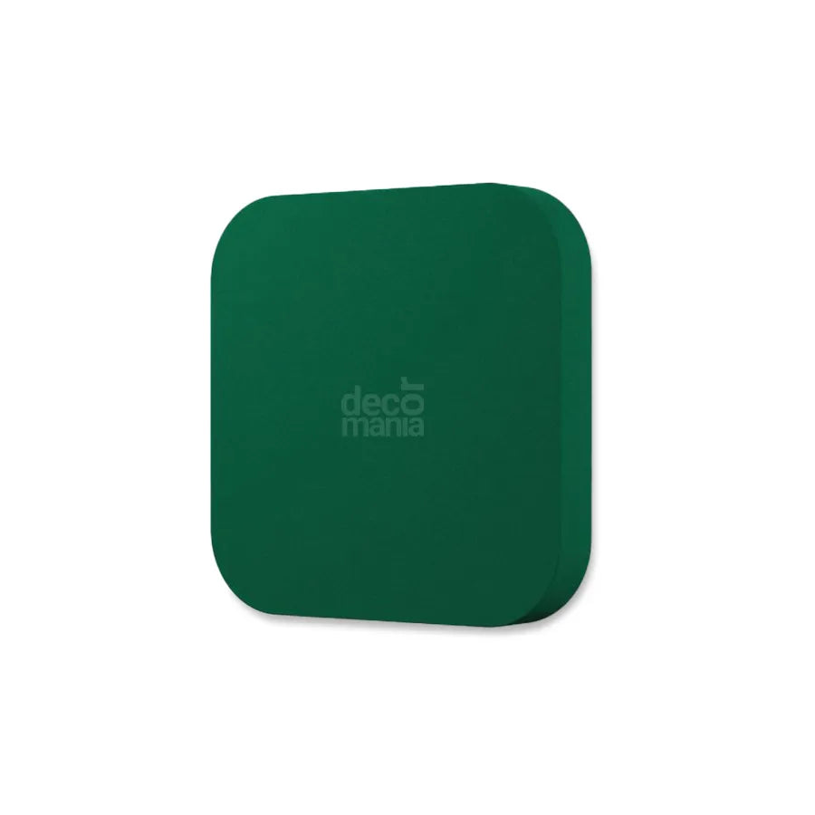 TELE M Soft Acoustic Wall Panel-Soft-tele-M-pine-green-with-logo-DecorMania.eu