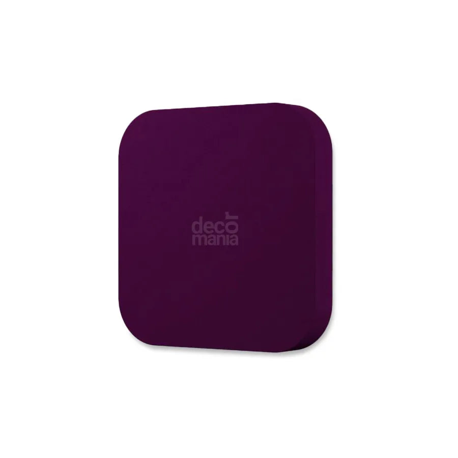 TELE M Soft Acoustic Wall Panel-Soft-tele-M-plum-with-logo-DecorMania.eu