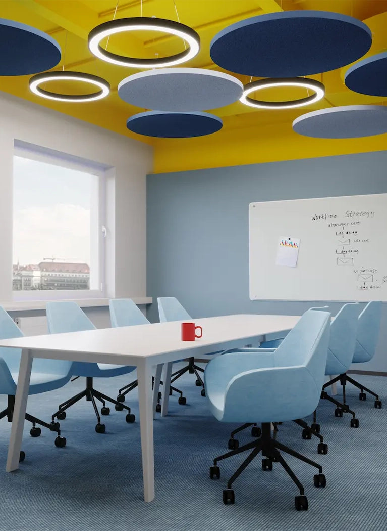 Dot AIR Acoustic Suspended Ceiling Panel in office interior Decormania.eu