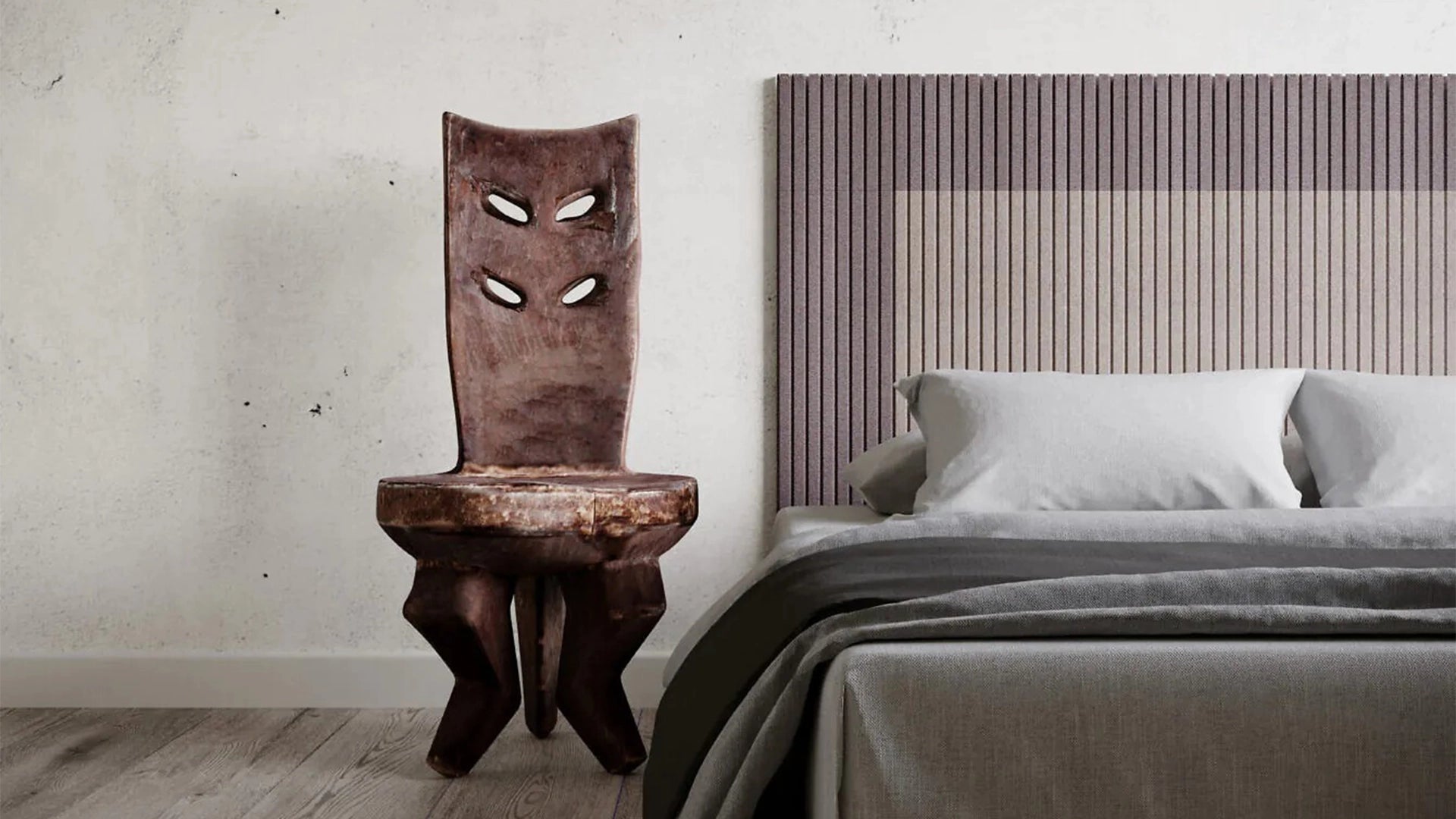 Fluffo RIFT Acoustic Soft Wall Panels IN BEDROOM INTERIOR