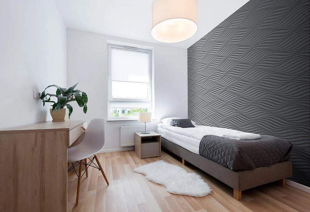THE WIND Polystyrene Wall Art – 3D Decorative Panels in bedroom interior DecorMania.eu