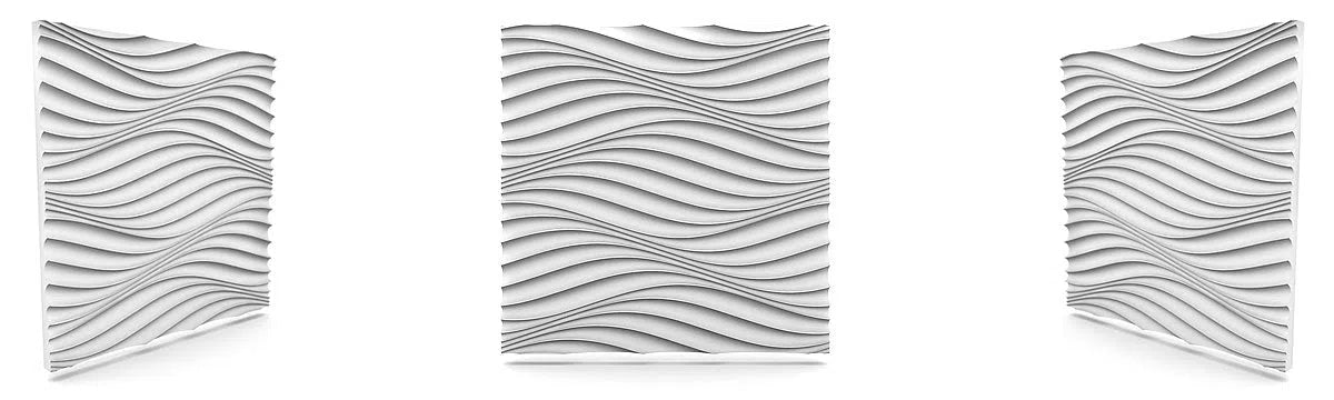 THE WIND Polystyrene Wall Art – 3D Decorative Panels different perspectives on white background DecorMania.eu