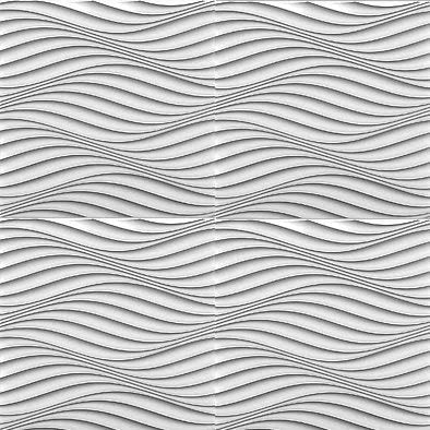 THE WIND Polystyrene Wall Art – 3D Decorative Panels white colour pattern DecorMania.eu