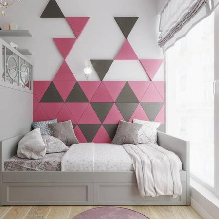 TRIADA Soft Acoustic Wall Panel in bedroom interior DecorMania.eu