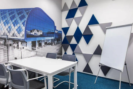 TRIADA Soft Acoustic Wall Panel in conference room interior DecorMania.eu