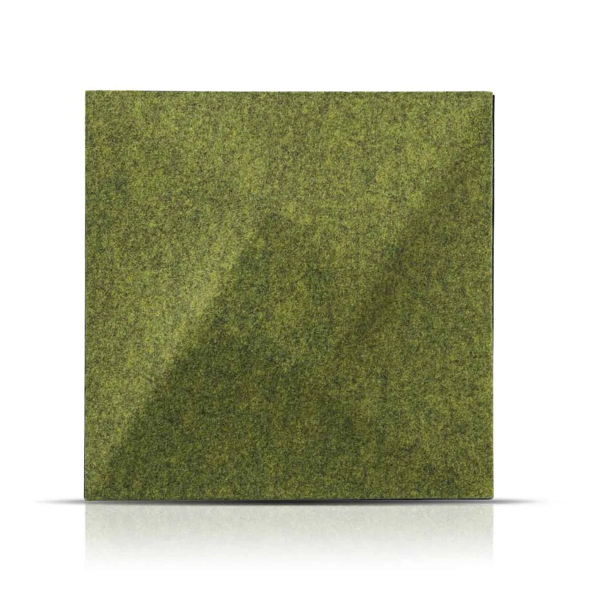 TWIST 3D Acoustic Felt Wall Panels OLIVE on white background DecorMania.eu