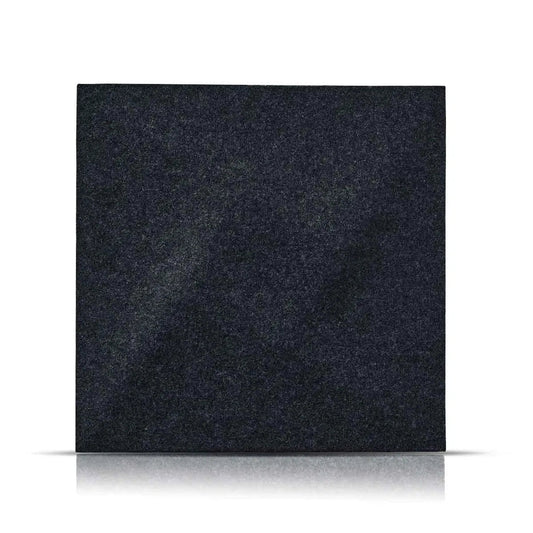 TWIST Acoustic 3D Felt Wall Panels BLACK on white background DecorMania.eu