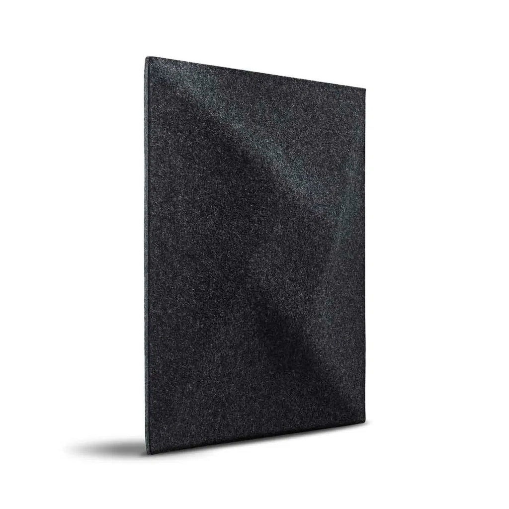 TWIST Acoustic 3D Felt Wall Panels BLACK on white background DecorMania.eu