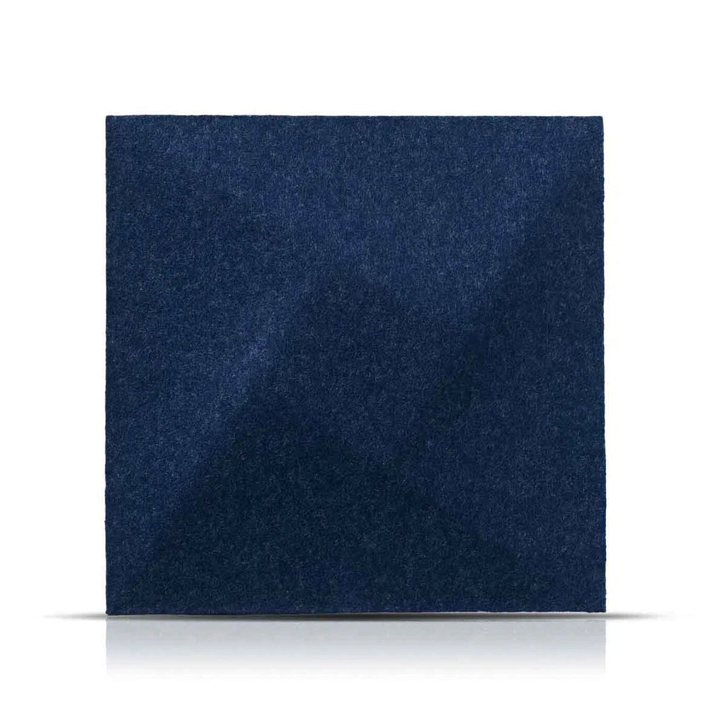TWIST Acoustic 3D Felt Wall Panels NAVY on white background Decormania.eu