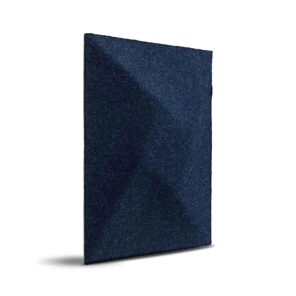 TWIST Acoustic 3D Felt Wall Panels NAVY on white background Decormania.eu