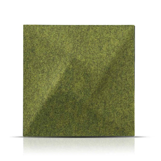 TWIST Acoustic 3D Felt Wall Panels OLIVE on white background DecorMania.eu