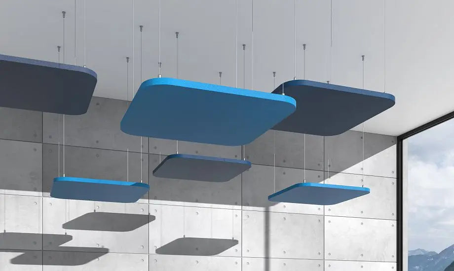 Tele AIR Acoustic Suspended Ceiling Panel blue composition DecorMania.eu