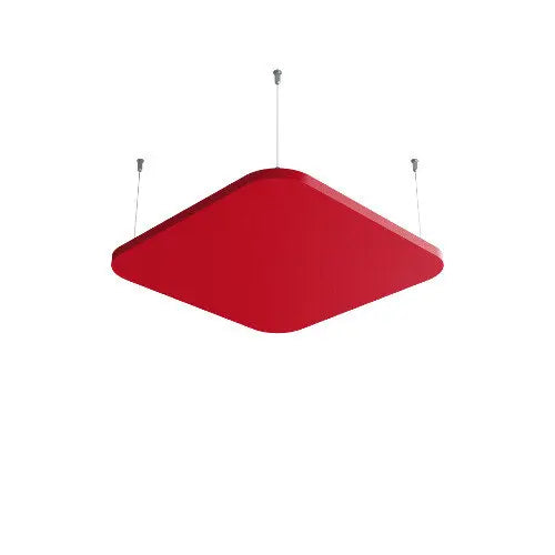 Tele AIR Acoustic Suspended Ceiling Panel red on white background DecorMania.eu