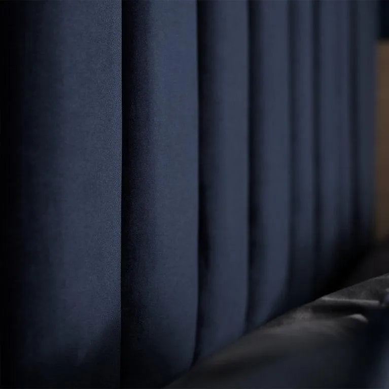 Upholstered Wall Panels 60x15 cm blue panels closeup DecorMania.eu