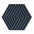 WEAVE 3D Cork Acoustic Wall Panels on white background DEEP BLUE DecorMania.eu