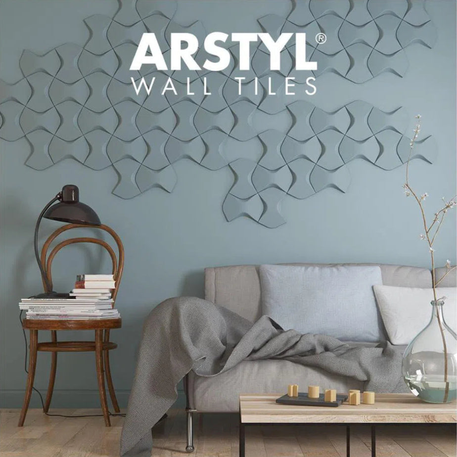 WING Polyurethane Wall Art Panel blue colour accent piece DecorMania.eu