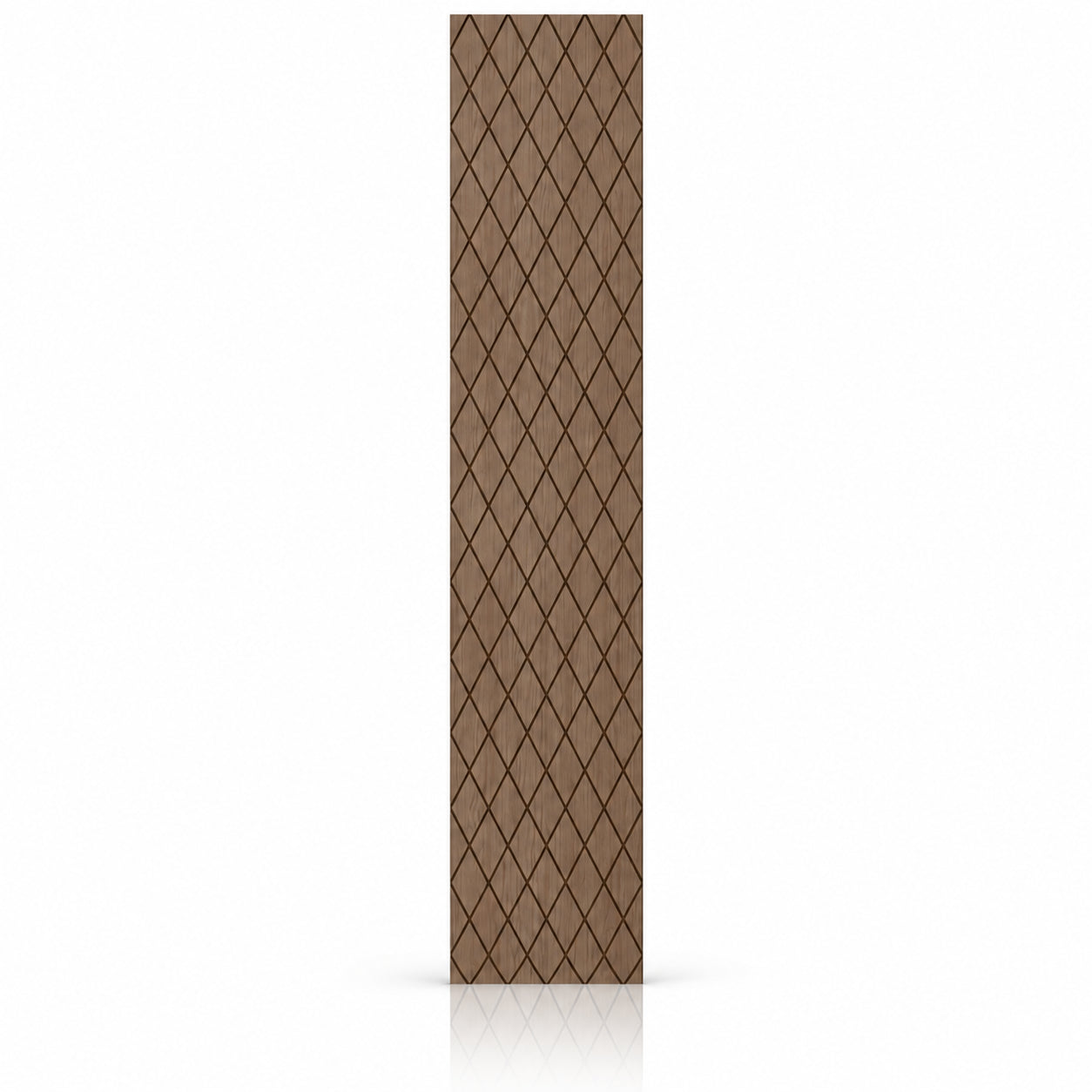 Walnut GrooveCraft Model 17 MDF wall panel 275 x 50 cm front view