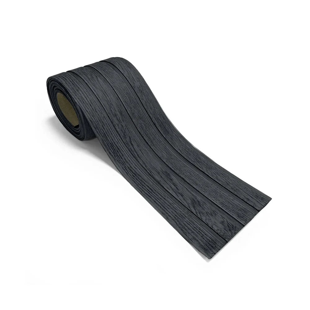 Wood Texture Flexible Wall Panels LINE GRAPHITE on white background Decormania.eu