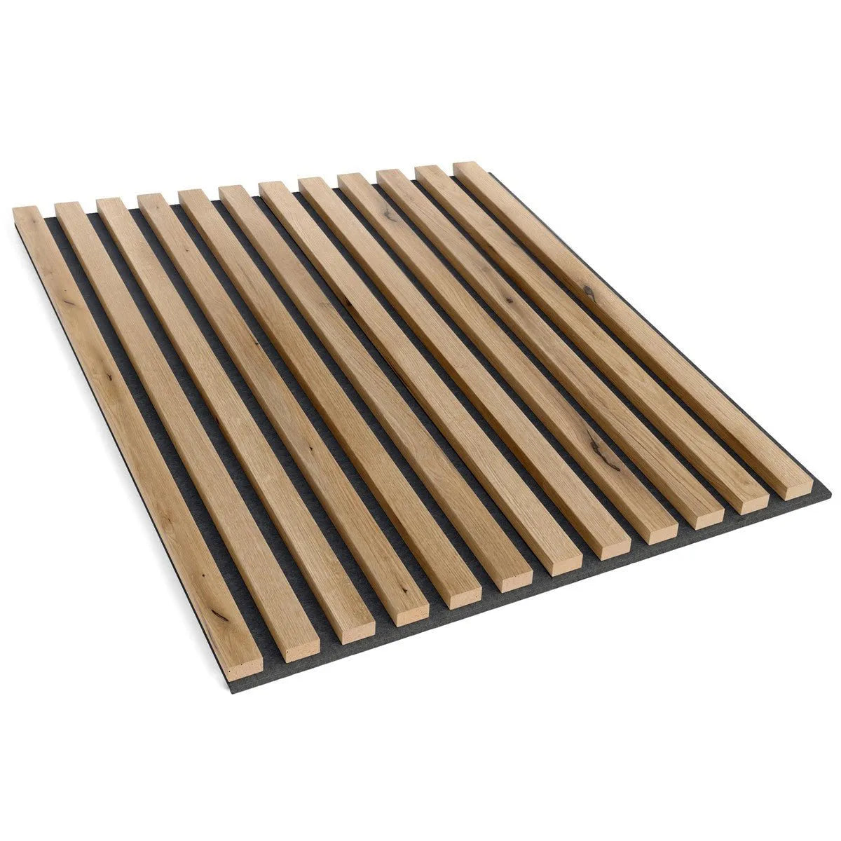 Wooden Acoustic Panels - EUROPEAN OAK Wall Slats on white background DecorMania.eu