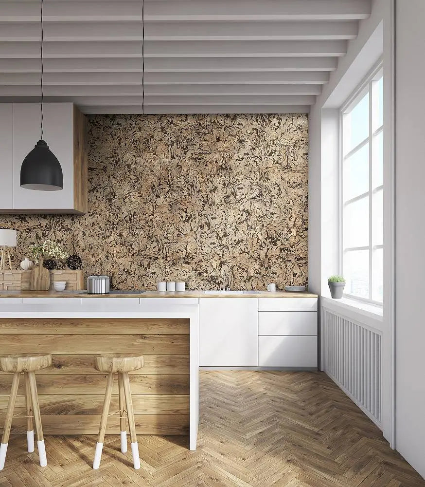 ZEBRA Acoustic Wall Cork Panels - box of 4 in kitchen interior DecorMania UK