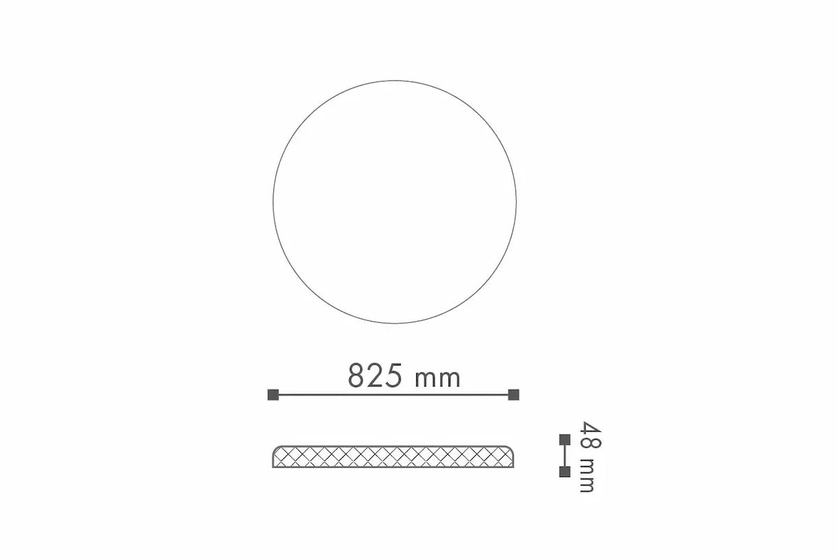 Dimensions of R12 ARSTYL Ceiling rose DecorMania.eu