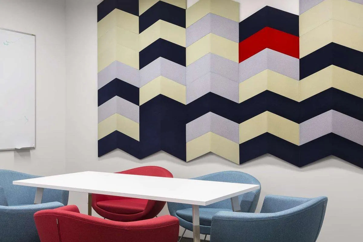 CHEVRON Acoustic Soft 3D Wall Panel accent wall Decormania.eu