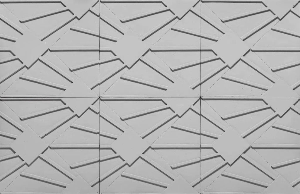 Concrete 3D Tile ANDROMEDA Grey - Box of 12 - DecorMania.eu