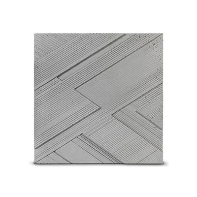 Concrete 3D Tile LUX - Box of 4 - DecorMania.eu