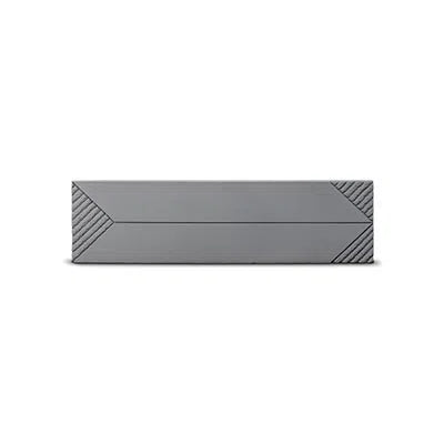 Concrete 3D Tile SAGITA Dark Grey - Box of 8 - DecorMania.eu