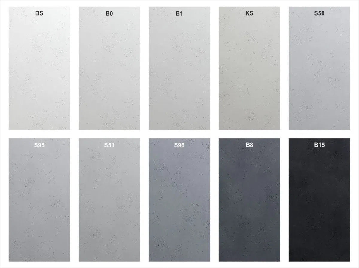 Concrete 3D Wall Panel CLADDING on white background dimensions DecorMania.eu