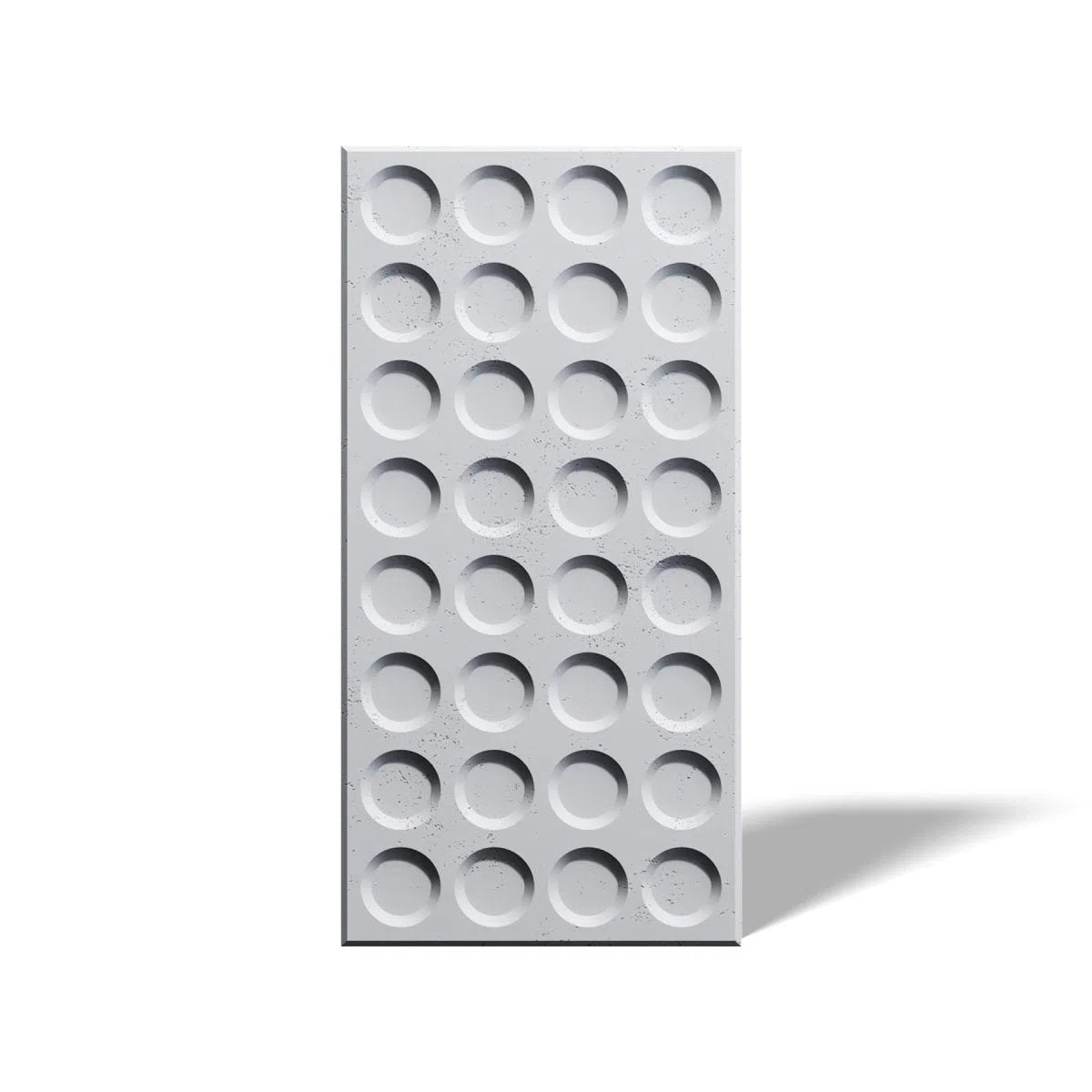 Concrete 3D Wall Panel CONNECT on white background DecorMania.eu
