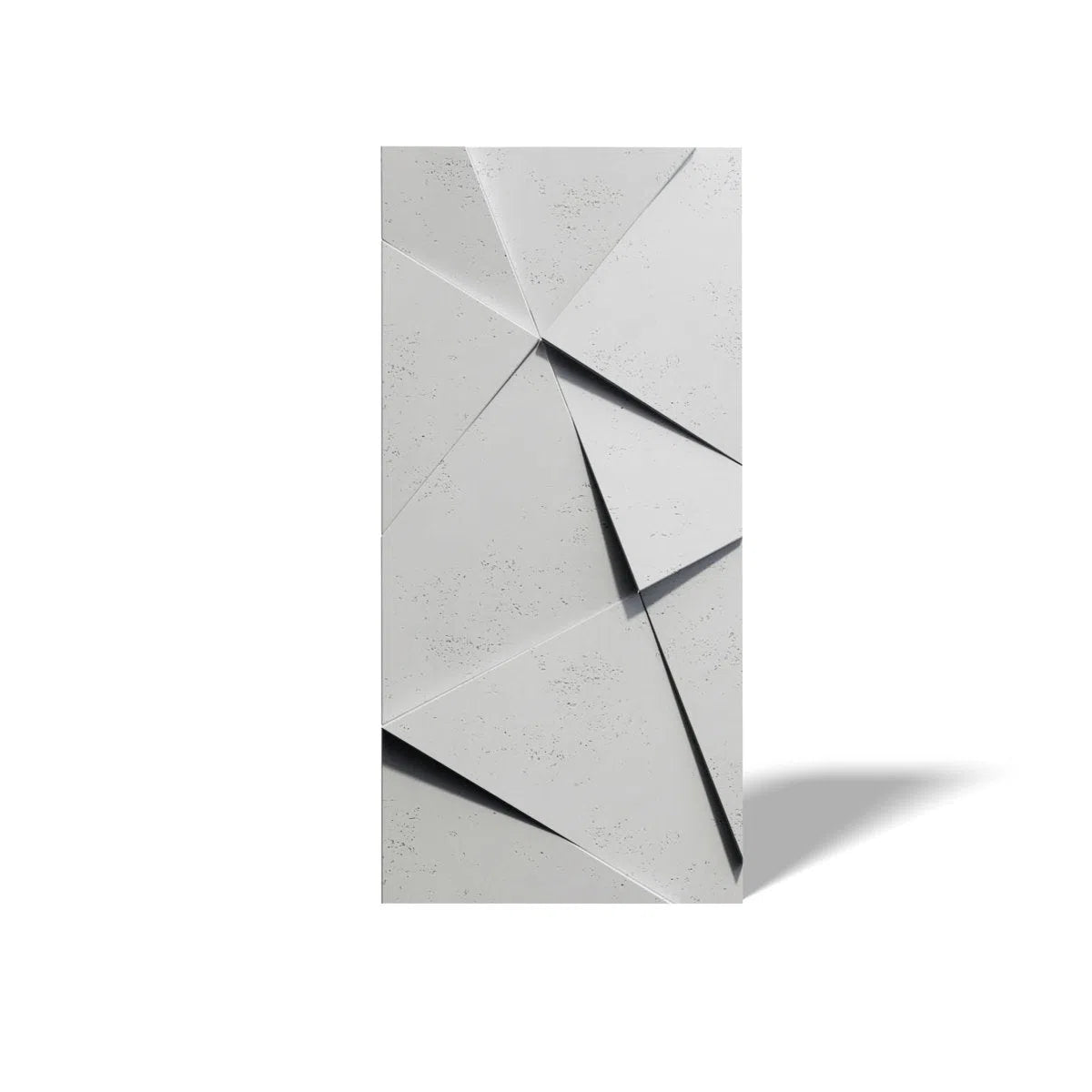 Concrete 3D Wall Panel CRYSTAL on white background DecorMania.eu