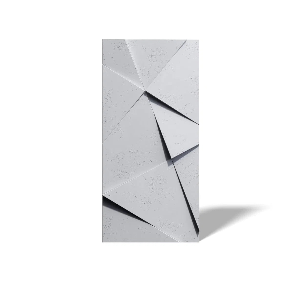 Concrete 3D Wall Panel CRYSTAL on white background DecorMania.eu