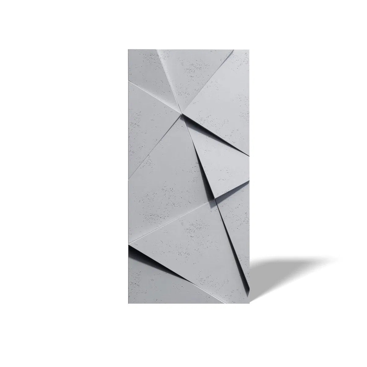 Concrete 3D Wall Panel CRYSTAL on white background DecorMania.eu