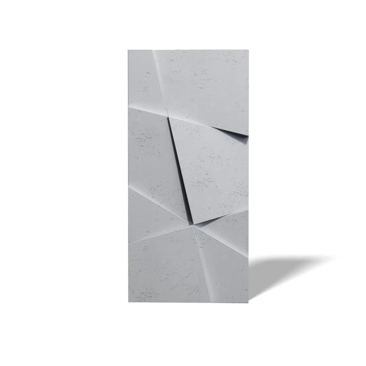 Concrete 3D Wall Panel CRYSTAL on white background DecorMania.eu