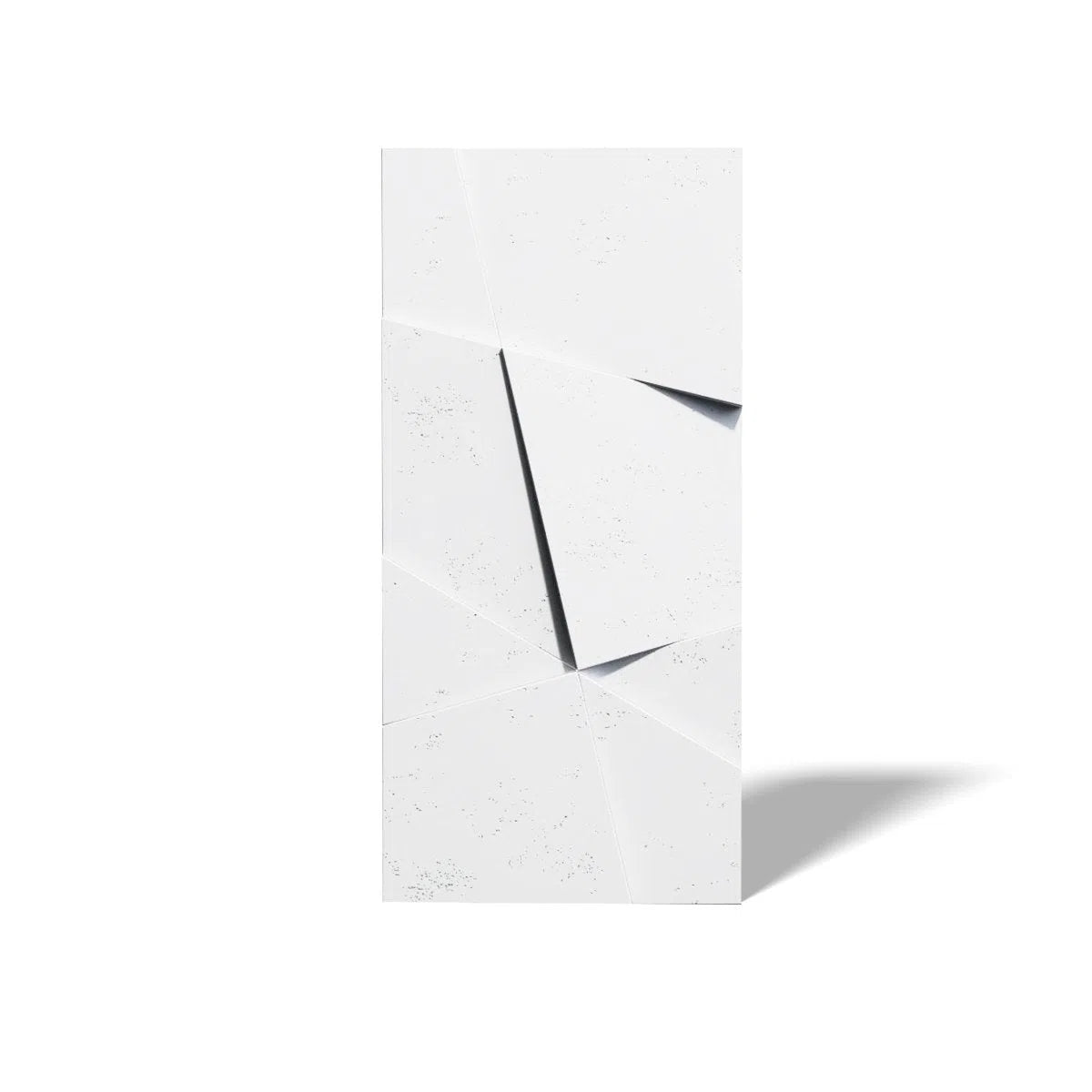 Concrete 3D Wall Panel CRYSTAL on white background DecorMania.eu