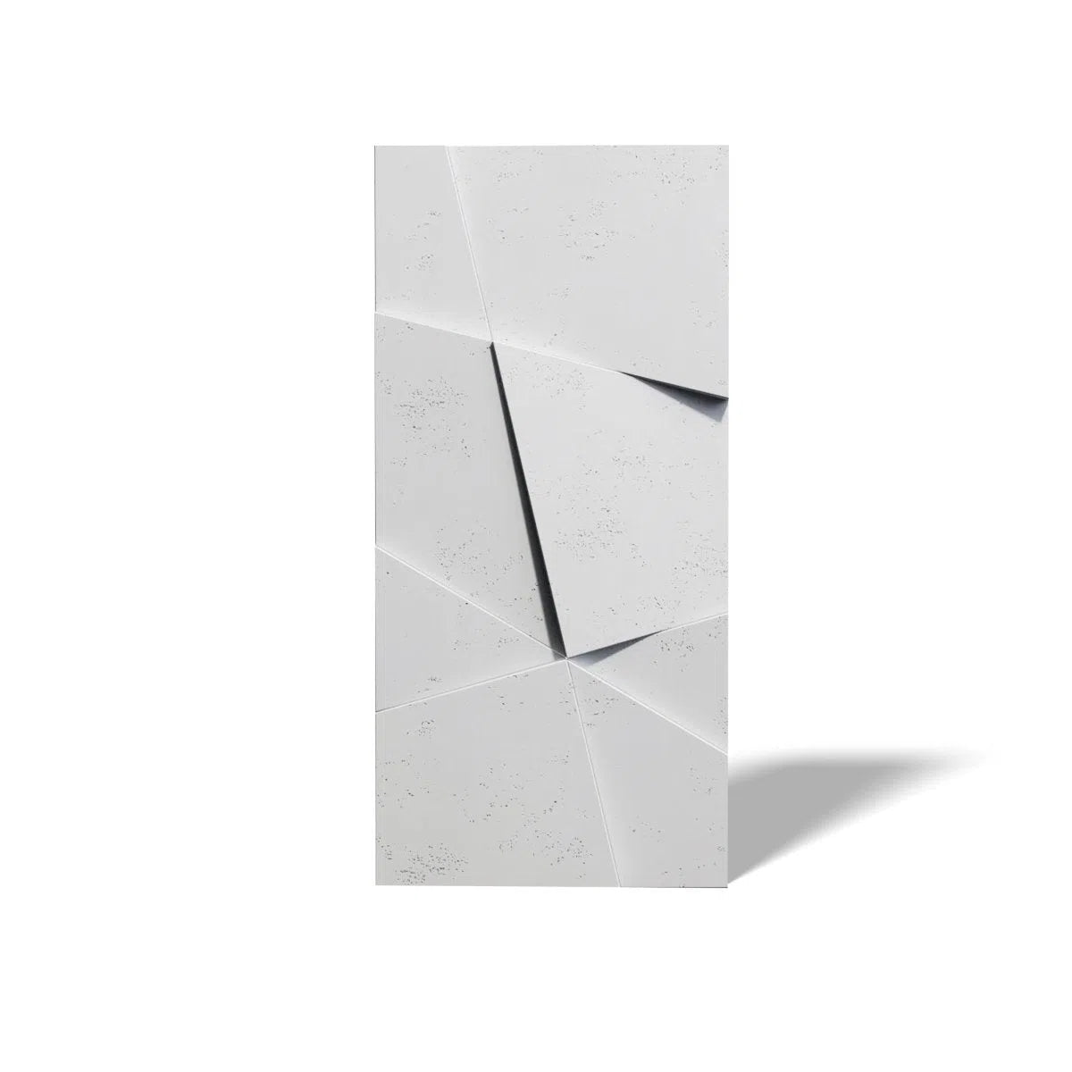 Concrete 3D Wall Panel CRYSTAL on white background DecorMania.eu